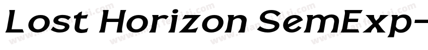 Lost Horizon SemExp字体转换